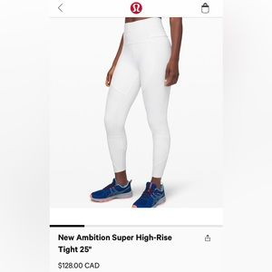 *Rare* new without tags limited edition Lululemon Ambition Leggings size: 10